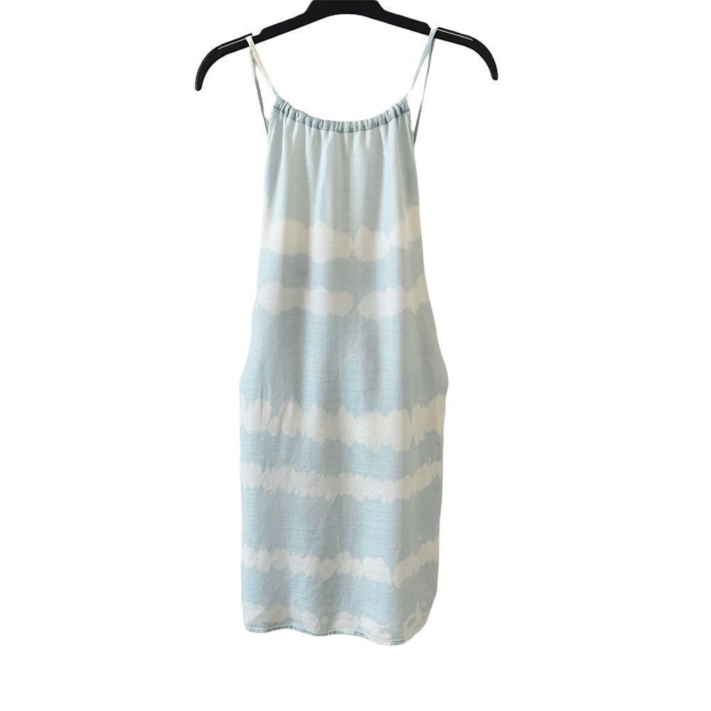 Cloth & Stone Anthropologie Tie-Dye Swing Dress Blue L NWT